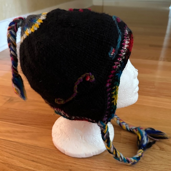 Sherpa Wool Hat Kathmandu Imports Womens 100% Wool - Picture 2 of 16